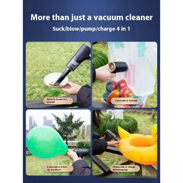 Handheld Small Wireless Car Cleaner Strong Blow Suction Dual Function Machine Car Large Suction - Image 5